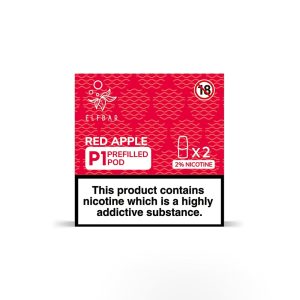 Elf Bar Mate 500 Pre Filled Pod - 2 Pack [Red Apple 20mg]