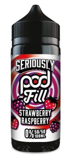 Doozy Vape - Seriously Pod Fill - 100ml - Strawberry Raspberry