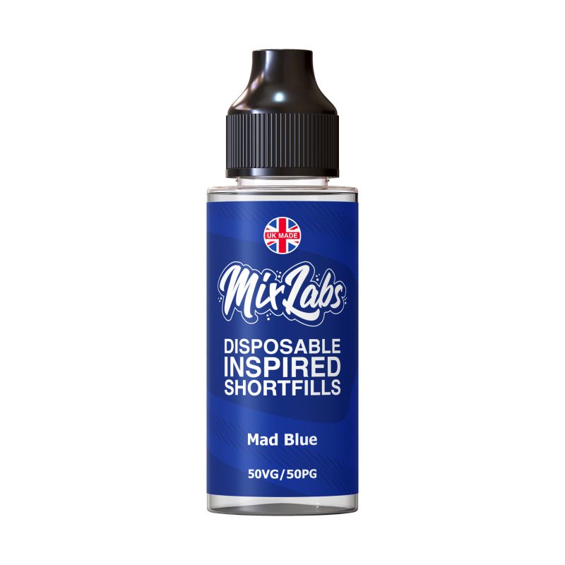 Mix Labs - 100ml Shortfill - Mad Blue