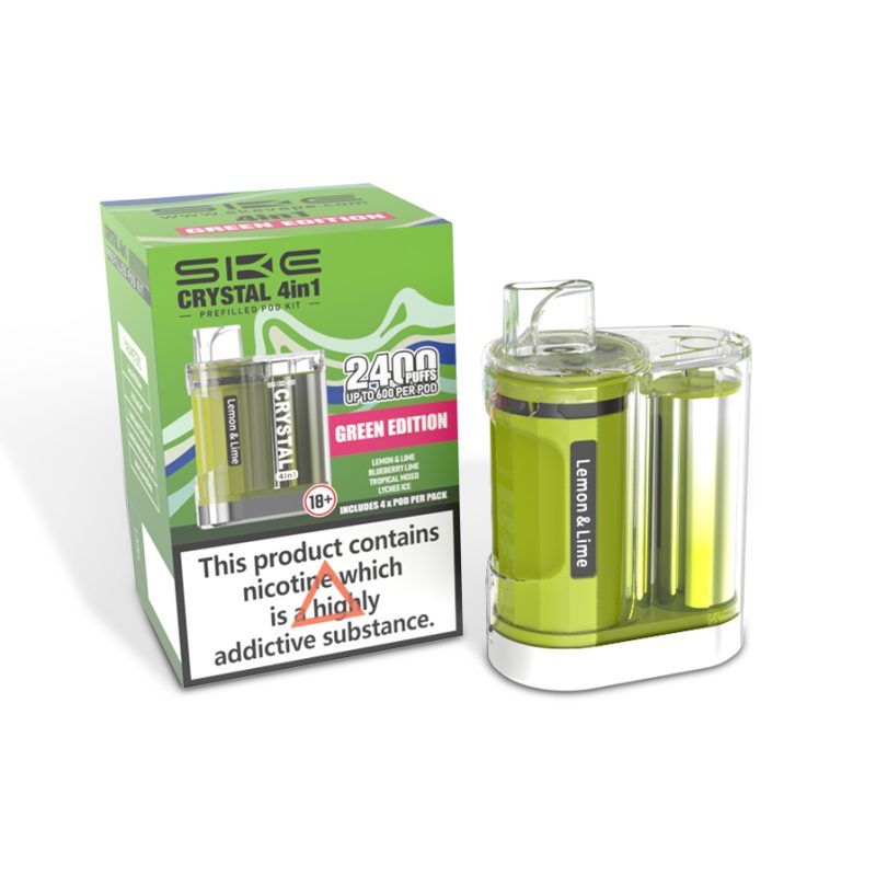 SKE CRYSTAL 4in1 2400 Pre Filled Pod Kit - [Green Edition 20mg]