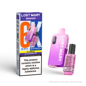 Lost Mary BM6000 Rechargeable Pod - Blackberry Ice [20mg]