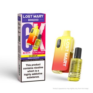 Lost Mary BM6000 Rechargeable Pod - Triple Mango [20mg]