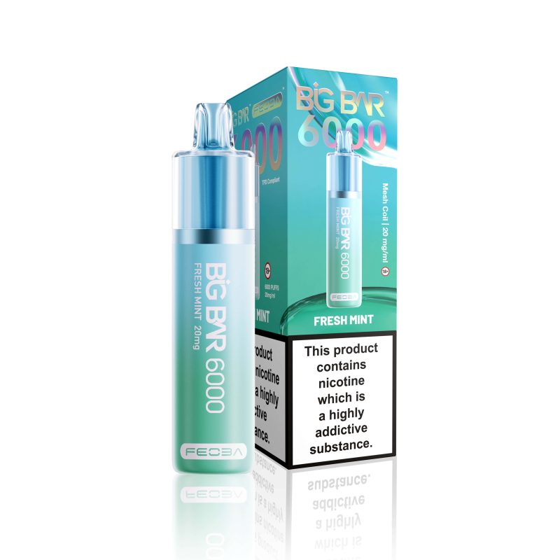 Feoba Big Bar 6000 Rechargeable Pod - Fresh Mint [20mg]