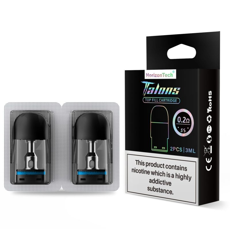 Horizon Talon 3 Replacement Pod - 2 Pack [0.2ohm Stainless Steel]