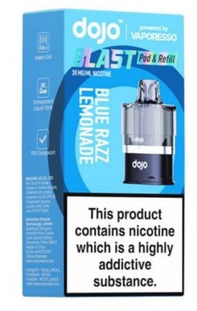 DOJO BLAST 6000 Pod and Refill (Powered by Vaporesso) - [Blue Razz Lemonade 20mg]