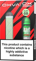 Oxva Xlim Go Pod Kit [Light Green] and Ox Passion - Mint Mix [10mg]