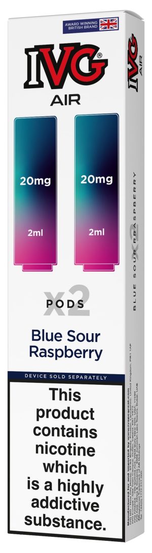 IVG Air Replacement Pre Filled Pods - 2 Pack [Blue Sour Raspberry 20mg]