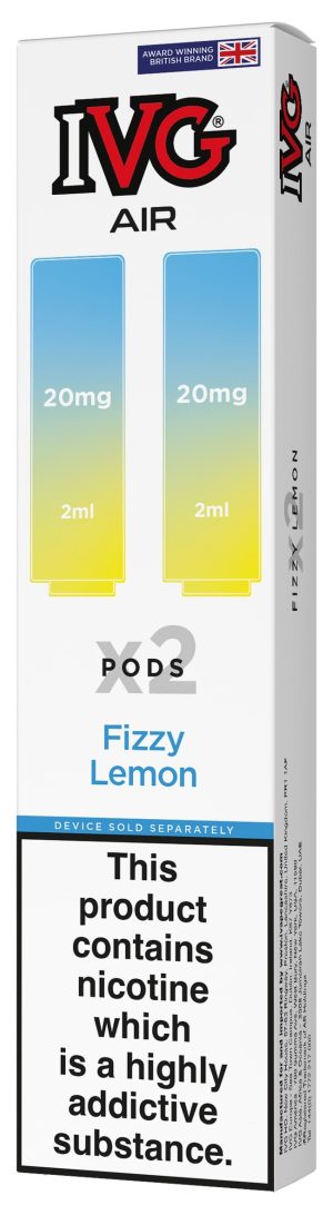 IVG Air Replacement Pre Filled Pods - 2 Pack [Fizzy Lemon 20mg]