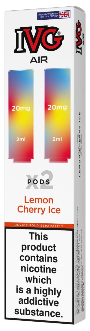 IVG Air Replacement Pre Filled Pods - 2 Pack [Lemon Cherry Ice 20mg]