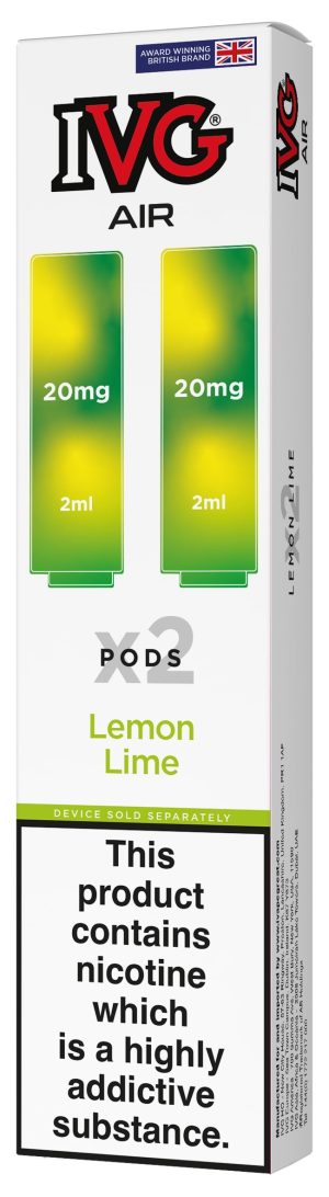 IVG Air Replacement Pre Filled Pods - 2 Pack [Lemon Lime 20mg]