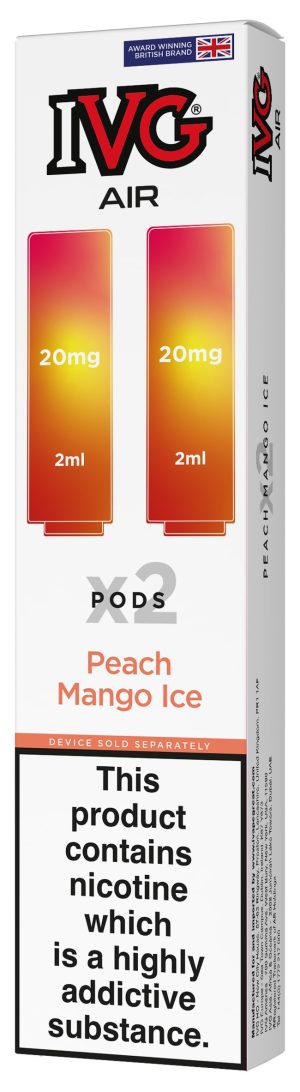 IVG Air Replacement Pre Filled Pods - 2 Pack [Peach Mango Ice 20mg]